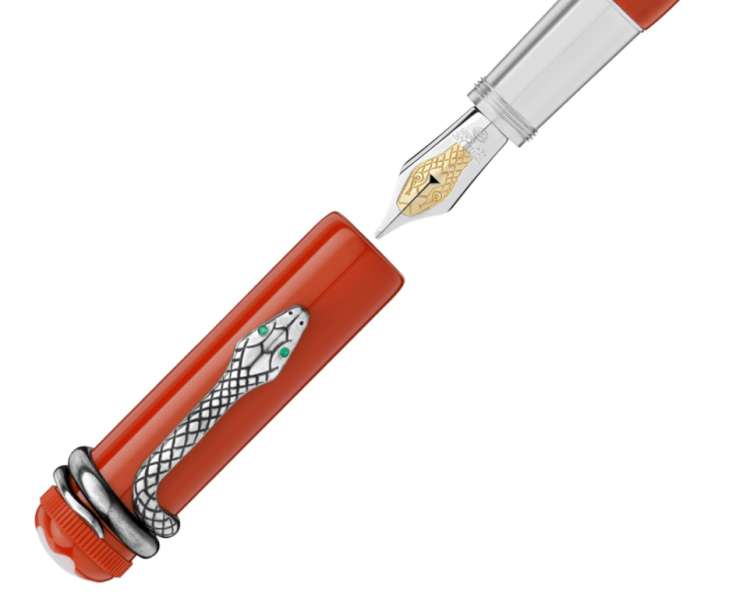 Montblanc Heritage Collection Rouge et Noir Special Edition Coral Fountain Pen reference 114725