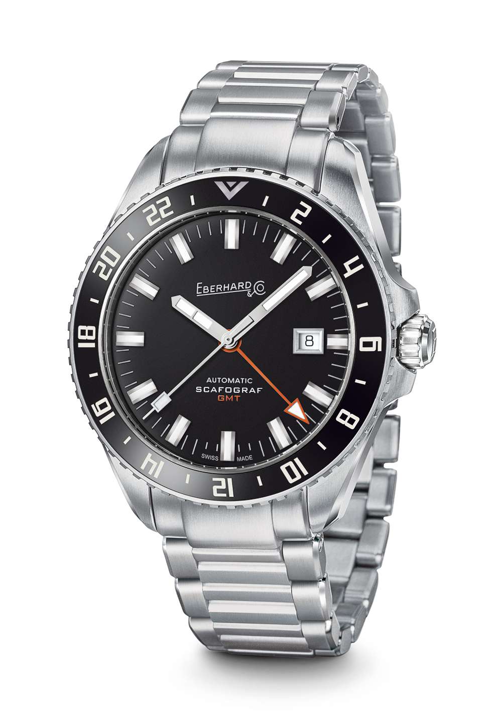 Eberhard & Co. Scafograf GMT, steel bracelet