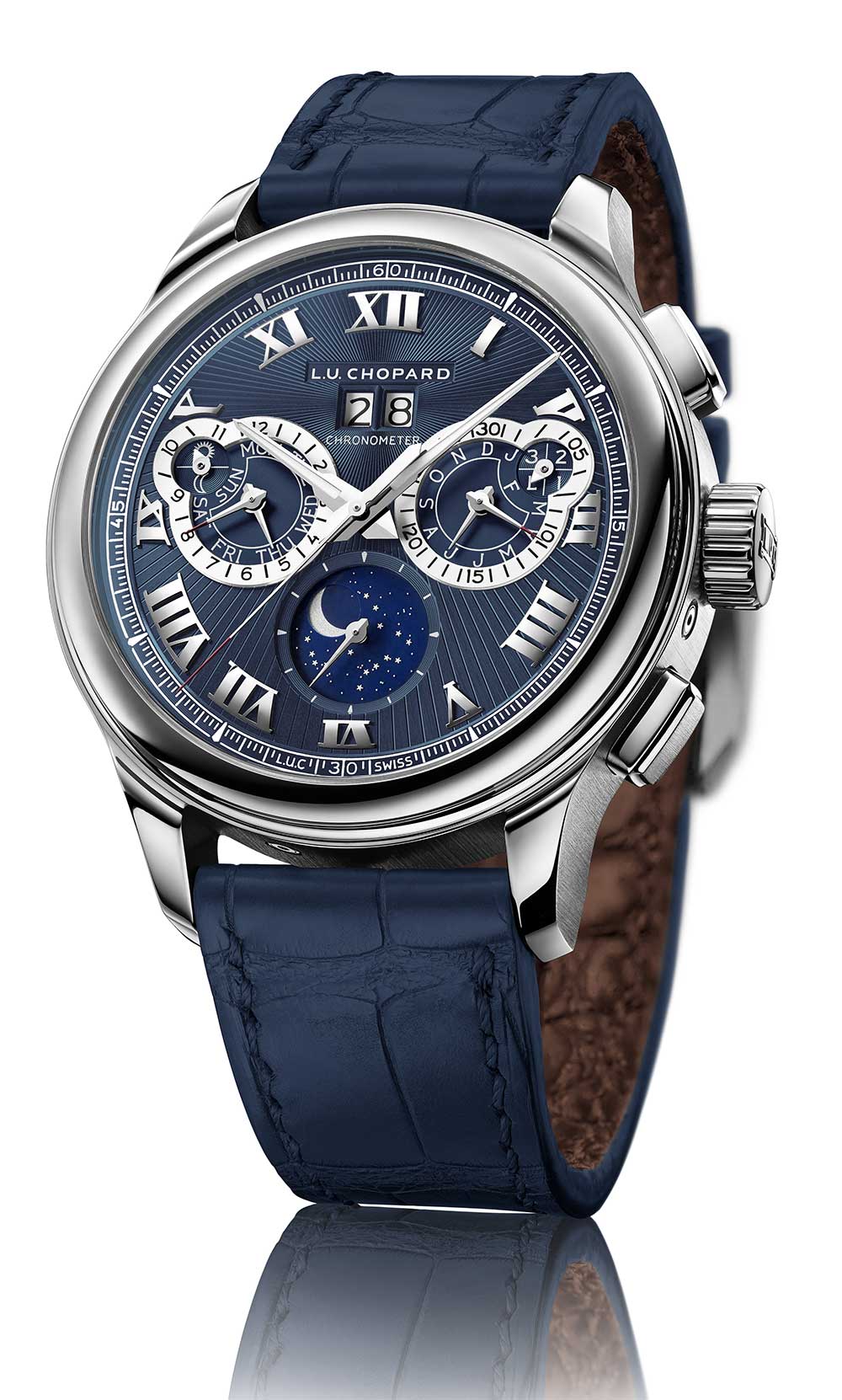 Chopard L U C Perpetual Chrono In Platinum Time Transformed Chopard L U C Perpetual Chrono In Platinum Time Transformed