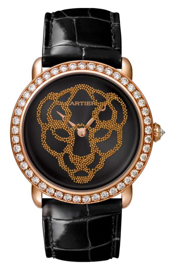 cartier watch with panther face