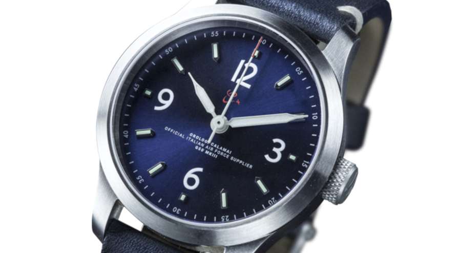 Orologi Calamai MKIII Blue Pilot’s Watch